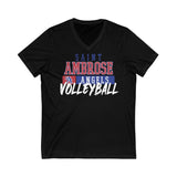 St.Ambrose Volleyball Unisex Jersey Short Sleeve V-Neck Tee