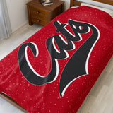 Cats Basketball Velveteen Plush Blanket