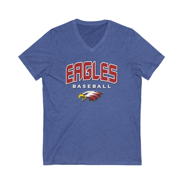 Eagles Baseball V-neck Unisex Jersey Short Sleeve