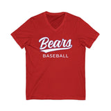 Bears Baseball V-neck Unisex Jersey Short Sleeve