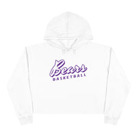 Script Bears Basketball Crop Hoodie