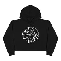 Highland Basketball Biggest Fan Crop Hoodie