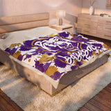 Bears Splash Baseball Velveteen Plush Blanket