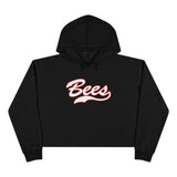 Bees Script Crop Hoodie