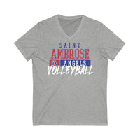 St.Ambrose Volleyball Unisex Jersey Short Sleeve V-Neck Tee