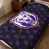 Bear Paw Velveteen Plush Blanket