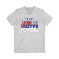 St.Ambrose Football Unisex Jersey Short Sleeve V-Neck Tee