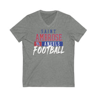 St.Ambrose Football Unisex Jersey Short Sleeve V-Neck Tee