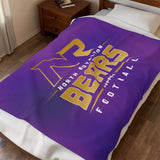 Bears Football Blanket Velveteen Plush Blanket
