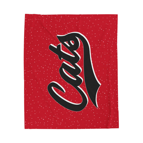 Cats Basketball Velveteen Plush Blanket