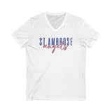 St.Ambrose Unisex Jersey Short Sleeve V-Neck Tee