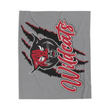 Wildcats Velveteen Plush Blanket