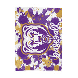 Bears Splash Baseball Velveteen Plush Blanket