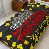 Joey's Popcorn Blanket Velveteen Plush Blanket