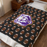 Bears Football Velveteen Plush Blanket