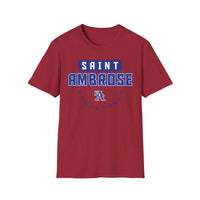 St. Ambrose Basketball Unisex Tri-Blend Crew Tee