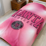 Manta Soccer Velveteen Plush Blanket