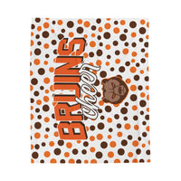 Bruins Cheer Velveteen Plush Blanket