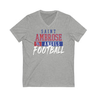 St.Ambrose Football Unisex Jersey Short Sleeve V-Neck Tee