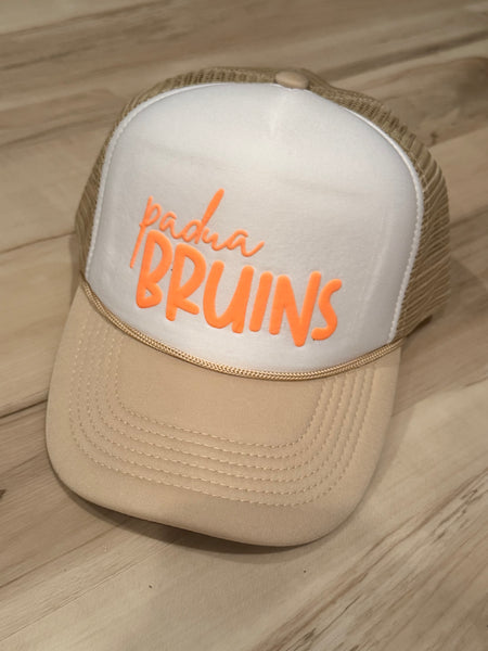 Padua Bruins Trucker Tan Hat