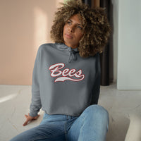Bees Script Crop Hoodie