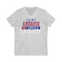 St.Ambrose Lacrosse Unisex Jersey Short Sleeve V-Neck Tee