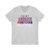 St.Ambrose Volleyball Unisex Jersey Short Sleeve V-Neck Tee