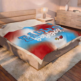 Eagles Baseball Velveteen Plush Blanket