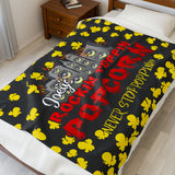 Joey's Popcorn Blanket Velveteen Plush Blanket