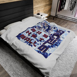 Angels Basketball Velveteen Plush Blanket