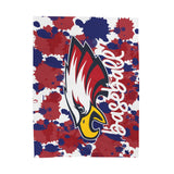 Eagles Splash Baseball Velveteen Plush Blanket