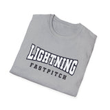 Lightning Fastpitch Unisex Tri-Blend Crew Tee