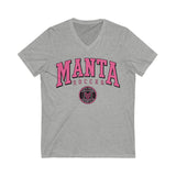 Manta Soccer V-neck Unisex Jersey Short Sleeve