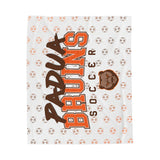 Padua Bruins Soccer Velveteen Plush Blanket