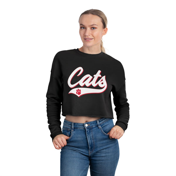 Cat's Women's Cropped Basketball Sweatshirt
