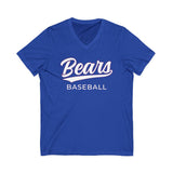 Bears Baseball V-neck Unisex Jersey Short Sleeve