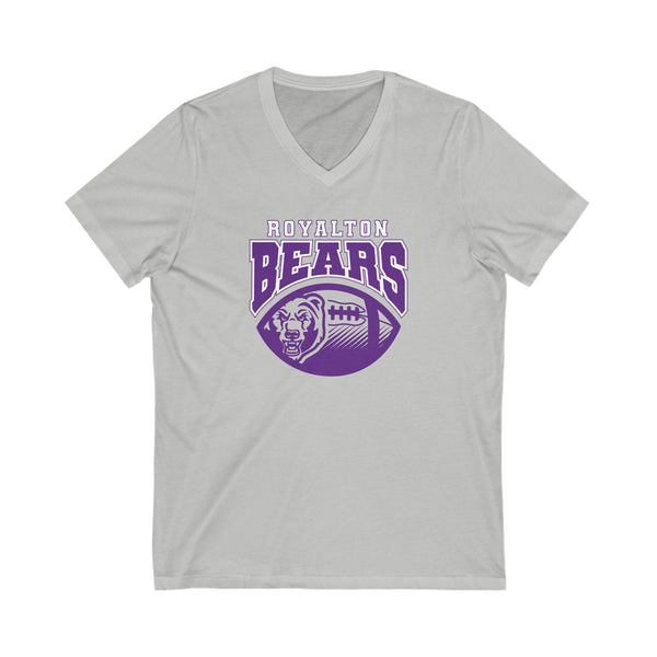 Bears Football V-neck Unisex Jersey Short Sleeve