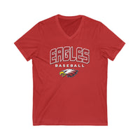 Eagles Baseball V-neck Unisex Jersey Short Sleeve