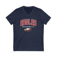 Eagles Baseball V-neck Unisex Jersey Short Sleeve
