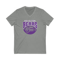 Bears Football V-neck Unisex Jersey Short Sleeve