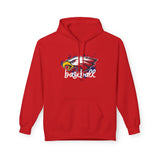 Eagles Splash Baseball Unisex Midweight Softstyle Fleece Hoodie