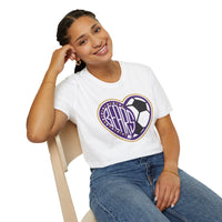 Bears Soccer Heart Unisex Softstyle T-Shirt