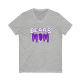 Football Mom - Unisex Jersey Short Sleeve V-Neck Tee