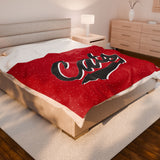 Cats Basketball Velveteen Plush Blanket