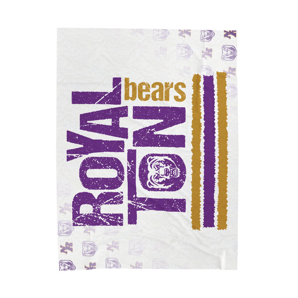 Royalton Bears Velveteen Plush Blanket