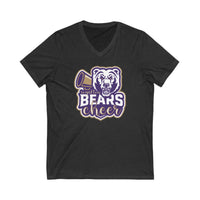 Cheer V-neck Unisex Jersey Short Sleeve