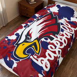 Eagles Splash Baseball Velveteen Plush Blanket