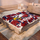 Eagles Splash Baseball Velveteen Plush Blanket