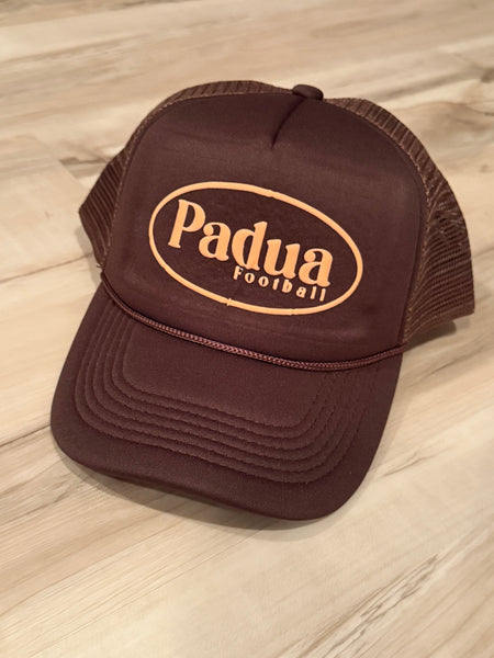 Padua Bruins Football Brown Trucker Hat