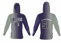 Half and half 2025 football sublimated North Royalton  hoodie